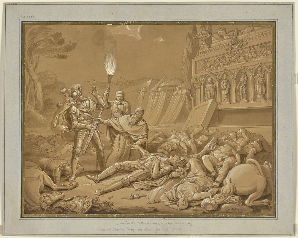 Sueno's death by Conrad Martin Metz, 1818 — digital art print download