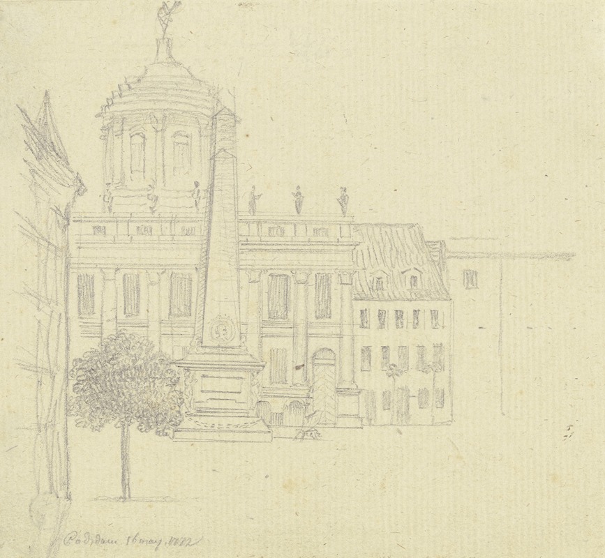 Potsdam's city hall by Даниэль Николай Ходовецкий, 1772 — digital art print download