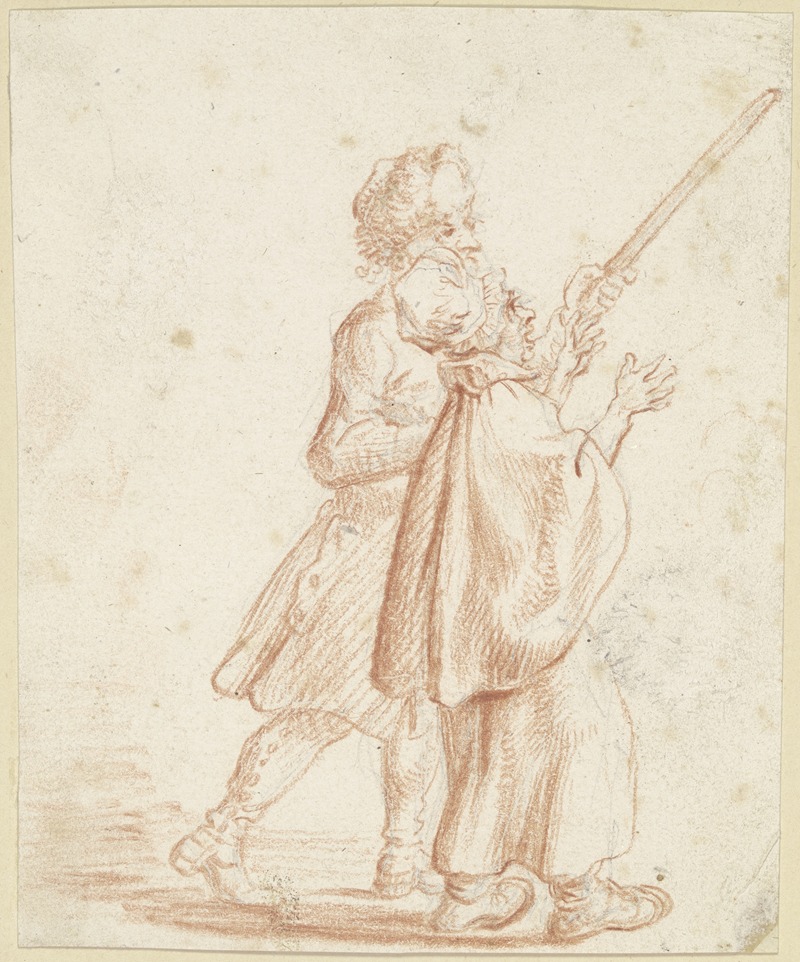 The beadle of beggars — Daniel Nikolaus Chodowiecki