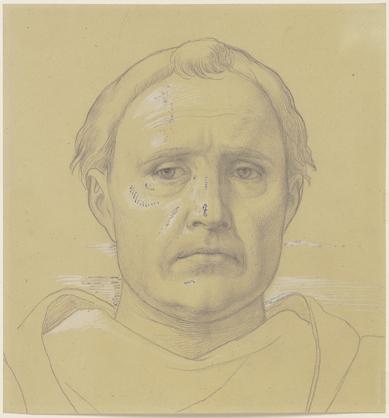A monk's head by Эдуард фон Штайнле, 1860 — digital art print download