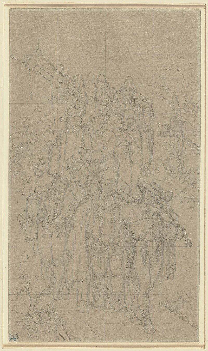 Die mehreren Wehmüller by Эдуард фон Штайнле, 1854 — digital art print download