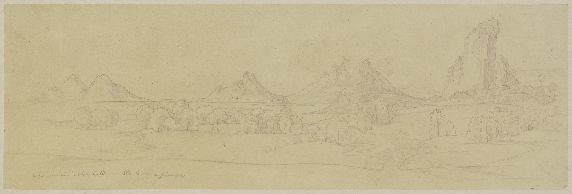 Italienische Gebirgslandschaft — Eduard von Steinle
