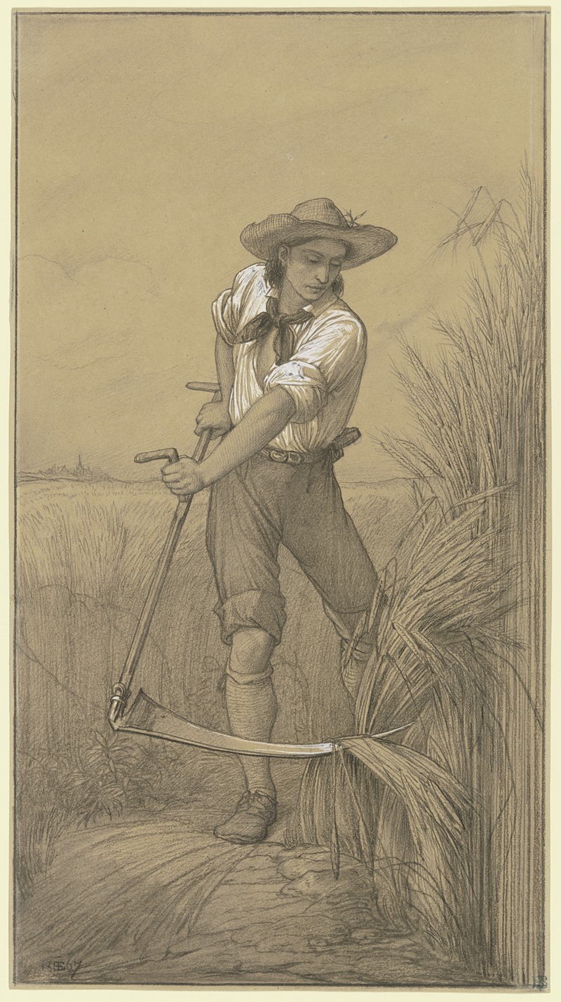 Reaper (summer) by Eduard von Steinle, 1867 — digital art print download
