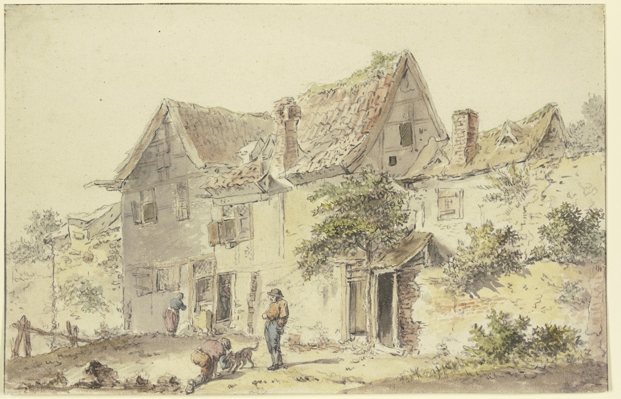 In front of a farmstead by Эмануэль Мюрант — digital art print download