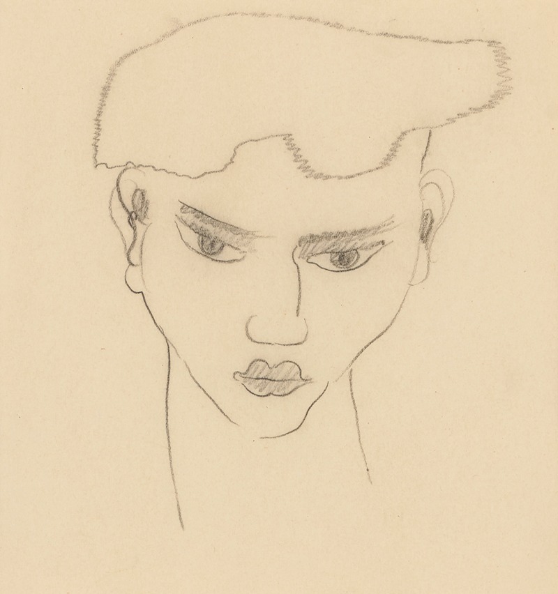 Head of a Young Man — Emmanuel Gondouin