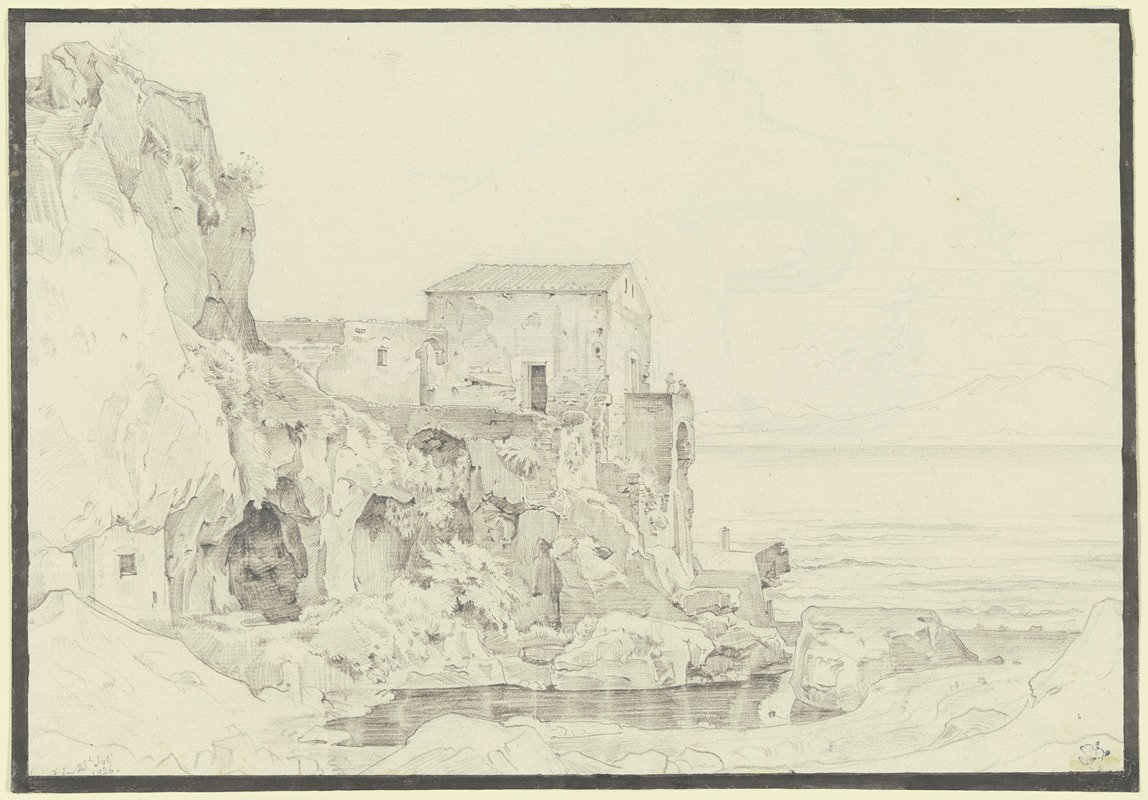 Sorrent, Marina Piccola by Эрнст Фриз, 1826 — digital art print download
