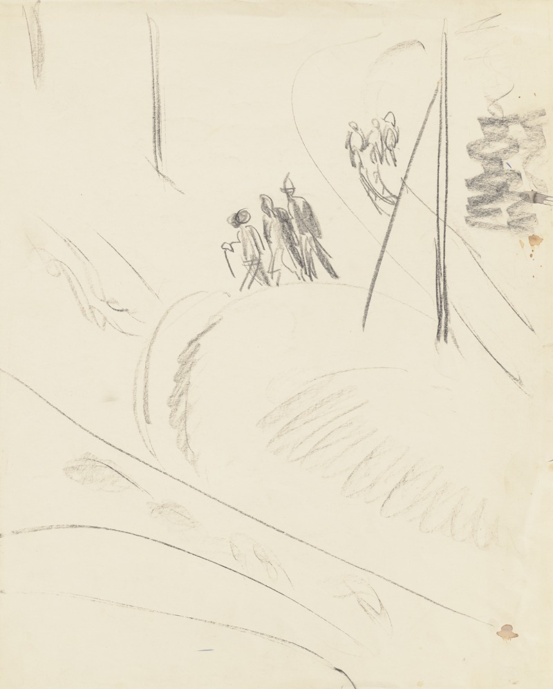 Auf- und Absteigende in der Landschaft — Ernst Ludwig Kirchner