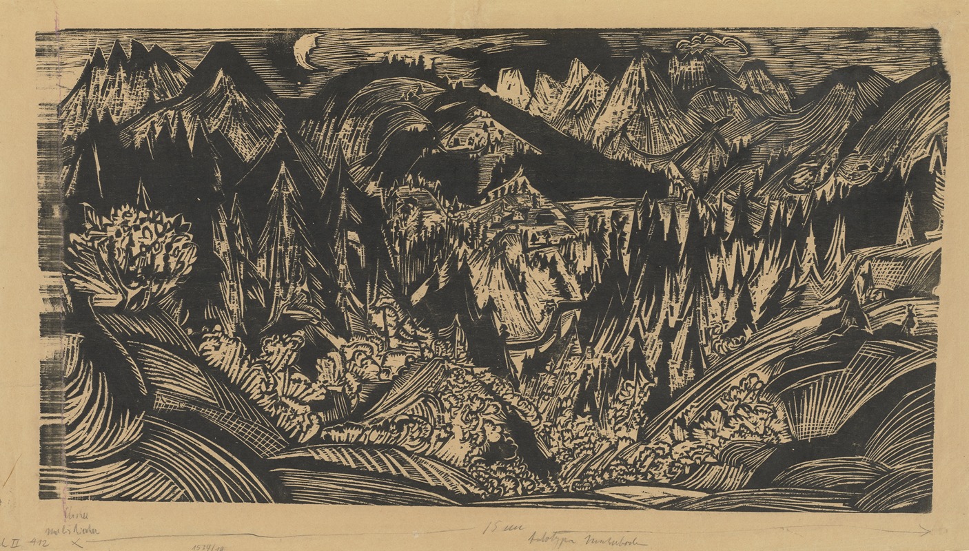 Юнкербоден by Эрнст Людвиг Кирхнер, 1919 — digital art print download