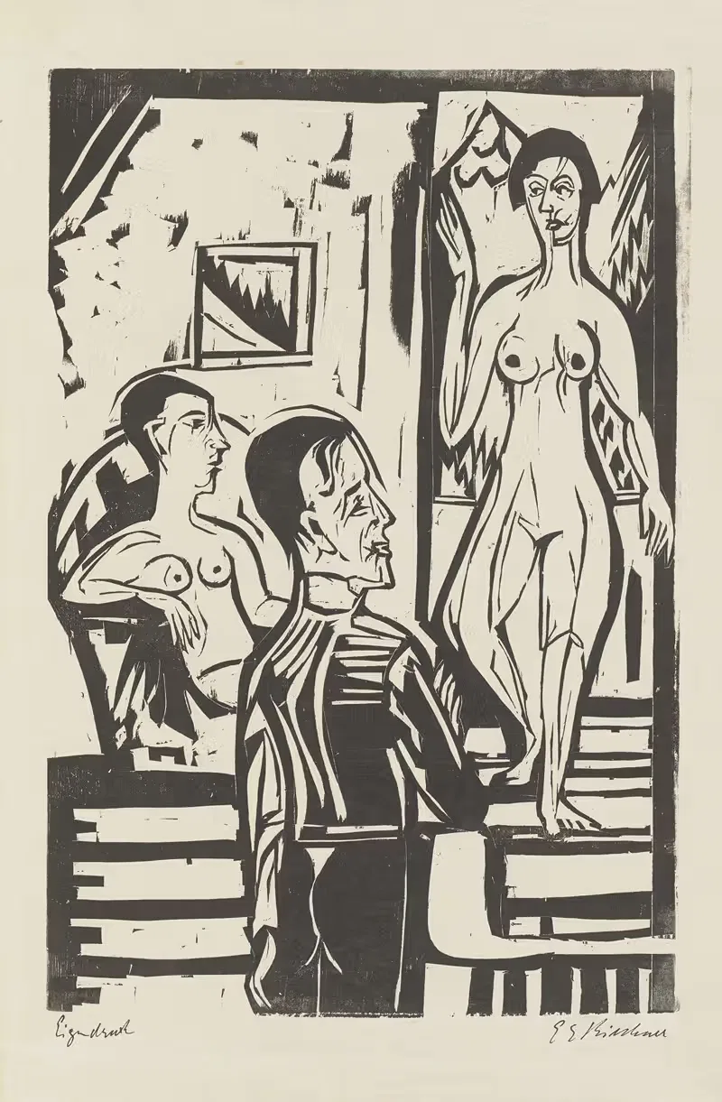 После полудня художника by Эрнст Людвиг Кирхнер, 1927 — digital art print download