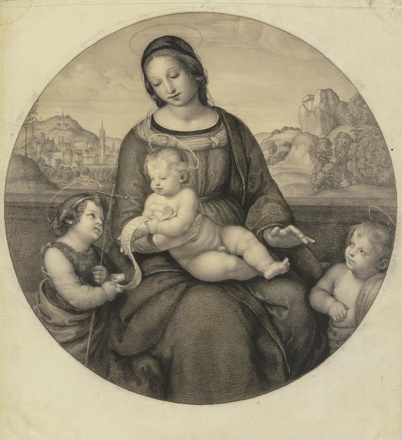 Raffaels Madonna Terranuova by Eugen Eduard Schäffer — digital art print download