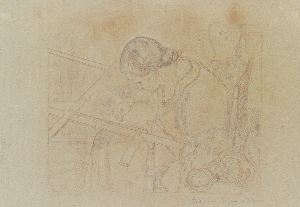 Gräfin Solms, Teppich wirkend by Феликс Клипштейн, 1933 — digital art print download