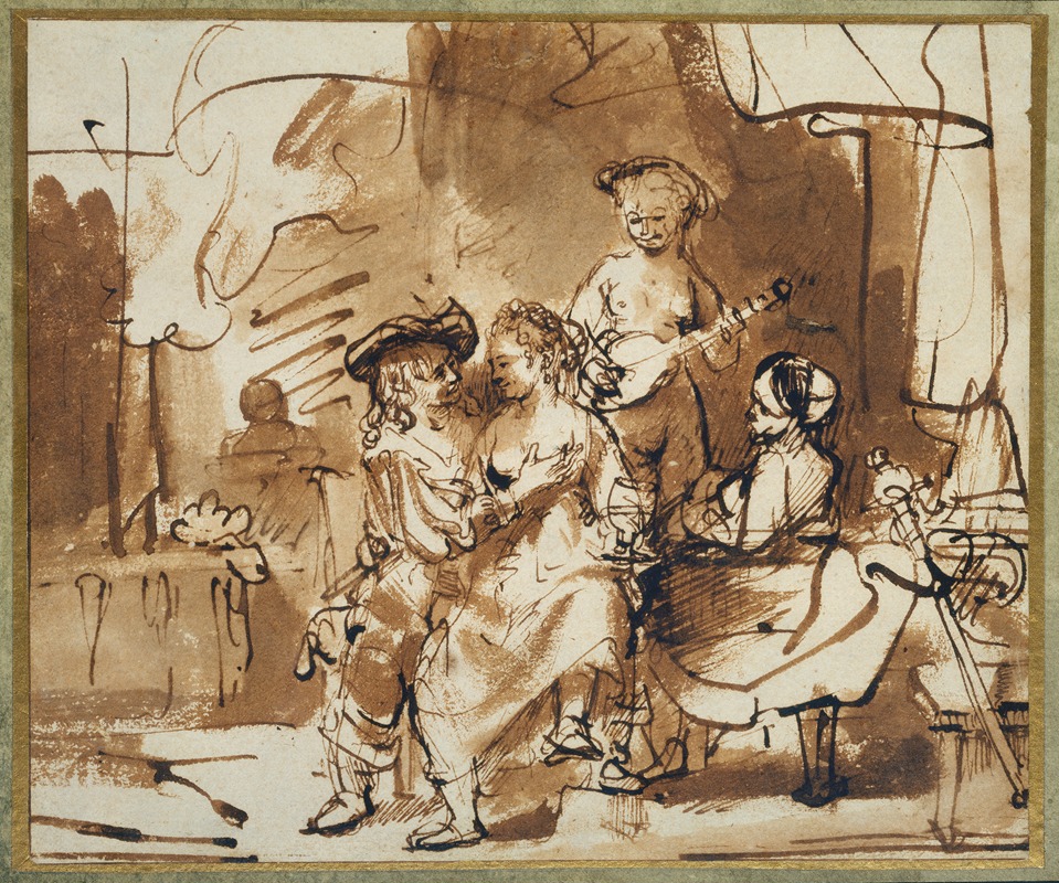 Der verlorene Sohn im Bordell — Фердинанд Бол