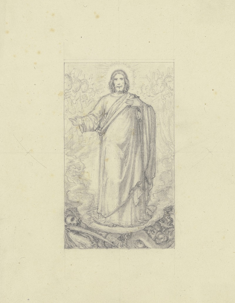 Christus als Sieger über das Böse by Фердинанд Фелльнер — digital art print download