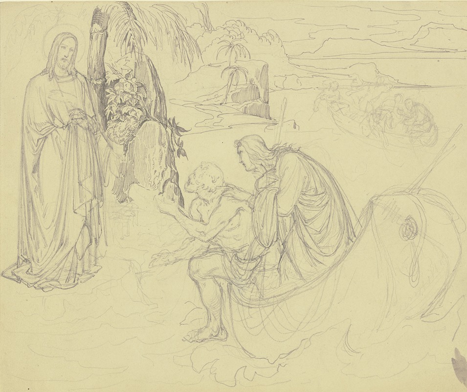 Christus wandelt auf dem Meer — Ferdinand Fellner