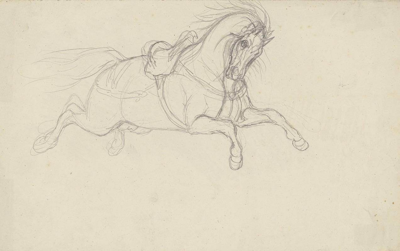 Durchgegangenes gesatteltes Pferd — Ferdinand Fellner