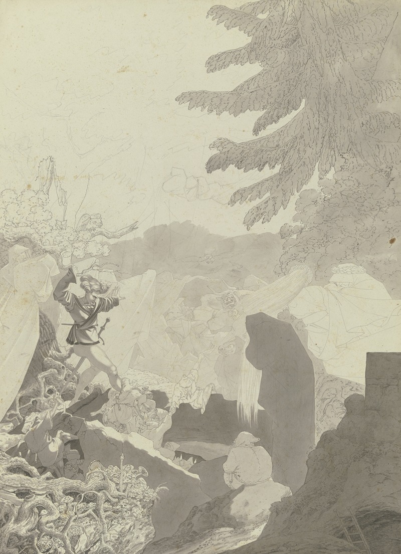 Ghosts dancing by Ferdinand Fellner — digital art print download