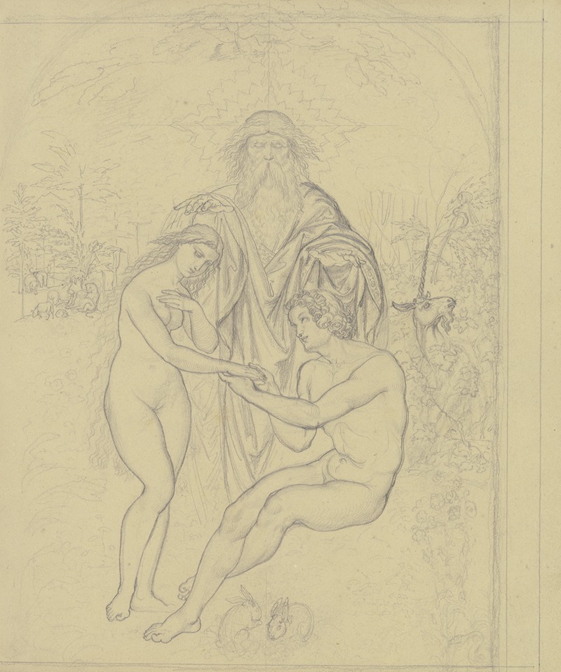 Gottvater Adam und Eva segnend — Ferdinand Fellner