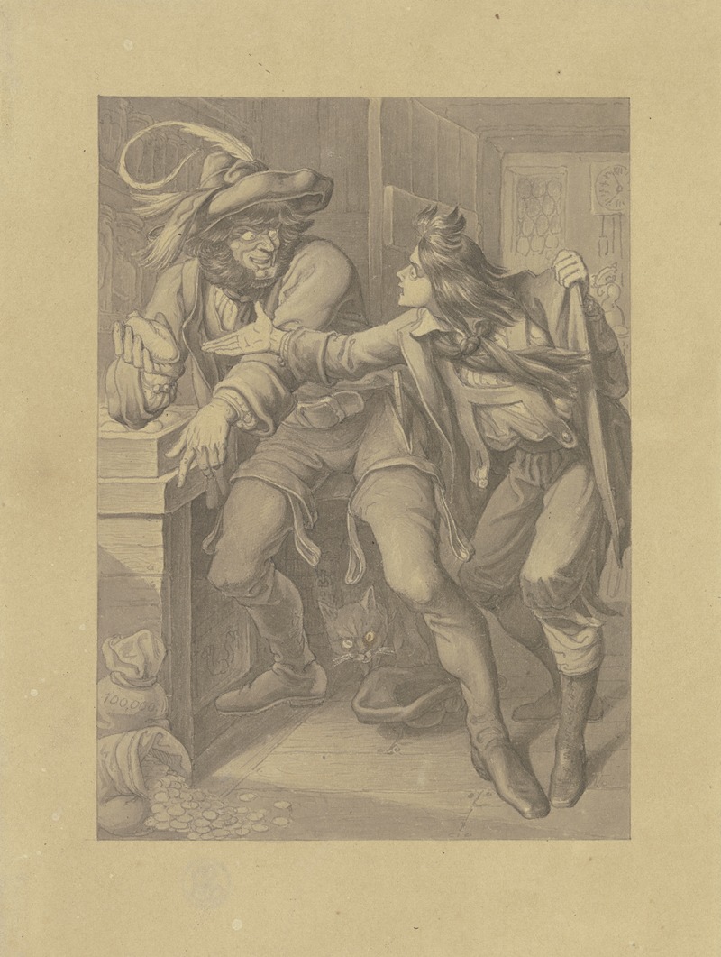 Illustration zu Hauff's Märchen 'Das kalte Herz' — Ferdinand Fellner