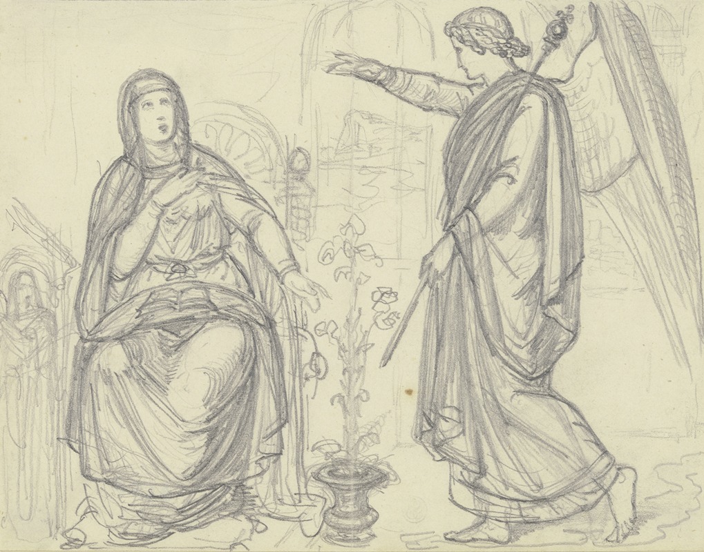 The Annunciation by Ferdinand Fellner — digital art print download
