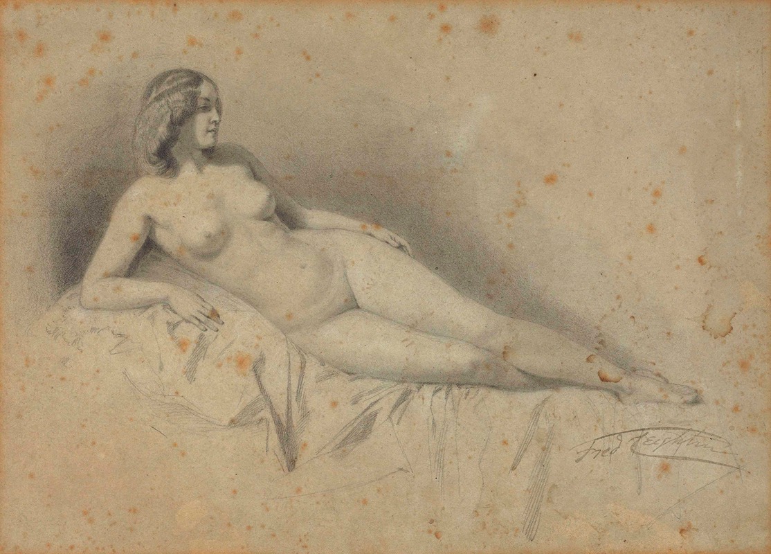 A reclining female nude — Фредерик Лейтон