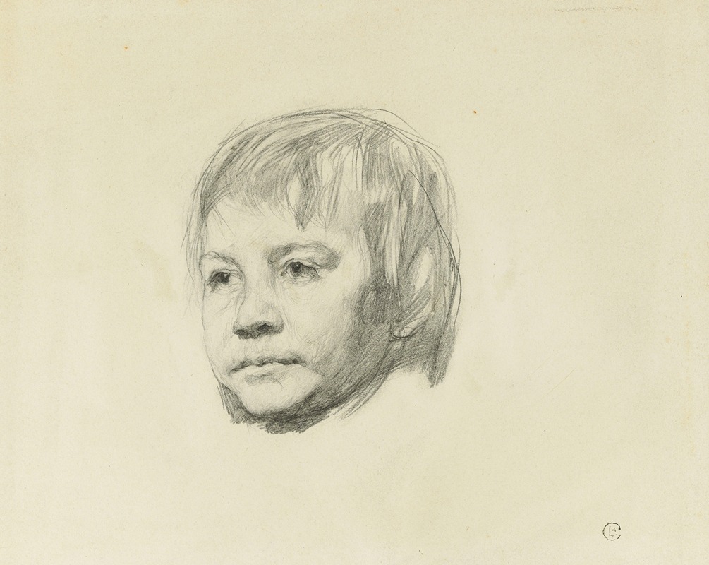 Head of a young boy — Валентин Александрович Серов
