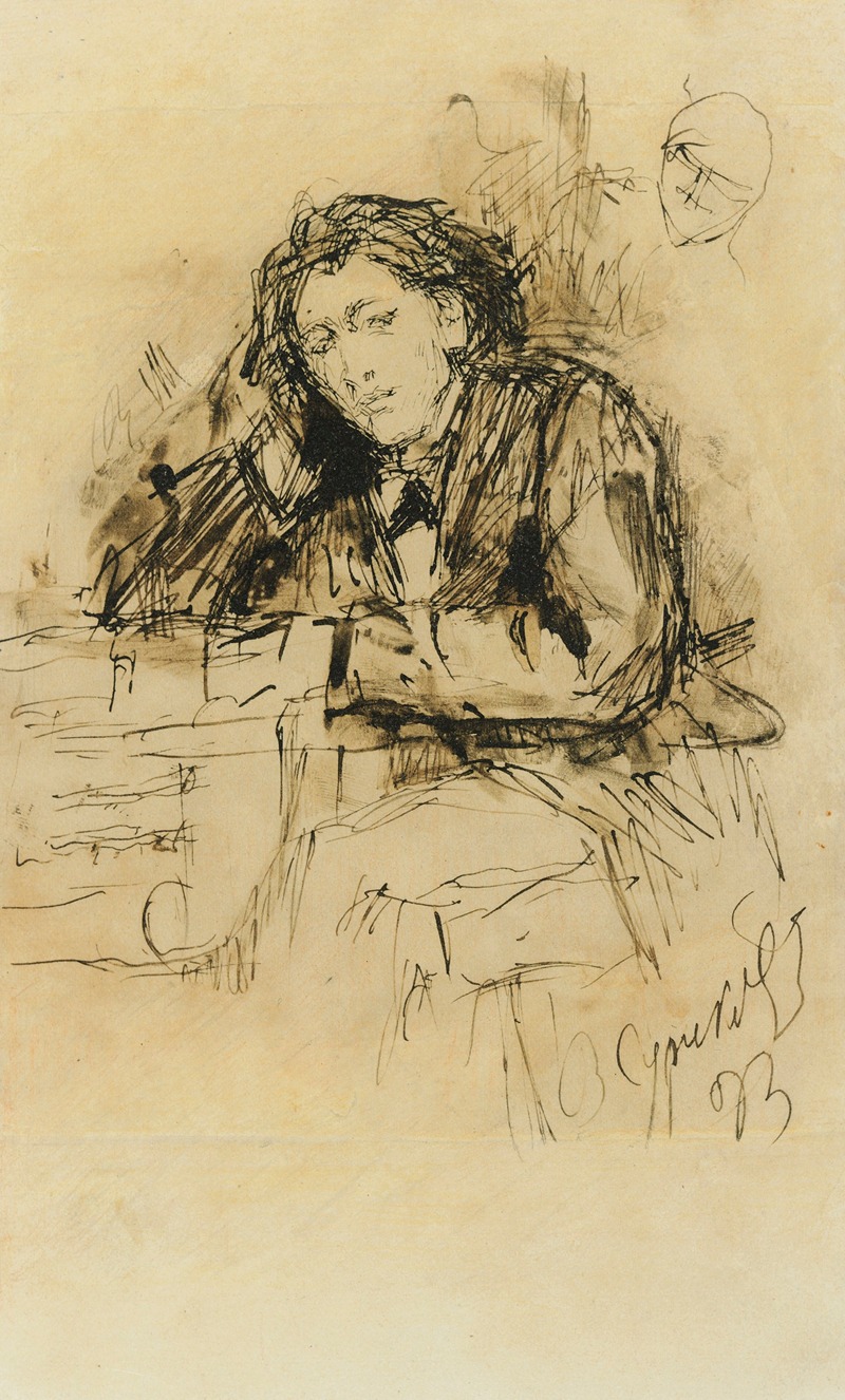 The composer Anton Rubinstein by Василий Суриков, 1829-1894 — digital art print download