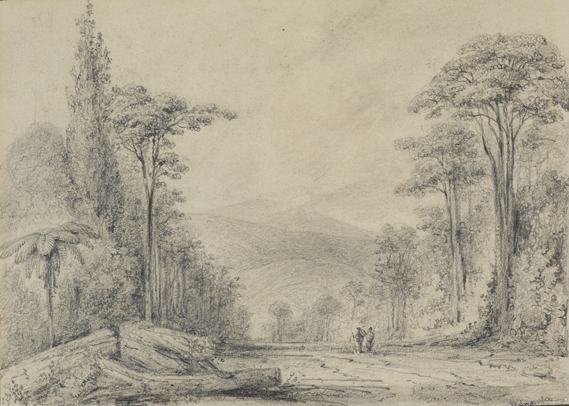 First view of the Rimutaka Range — William Swainson