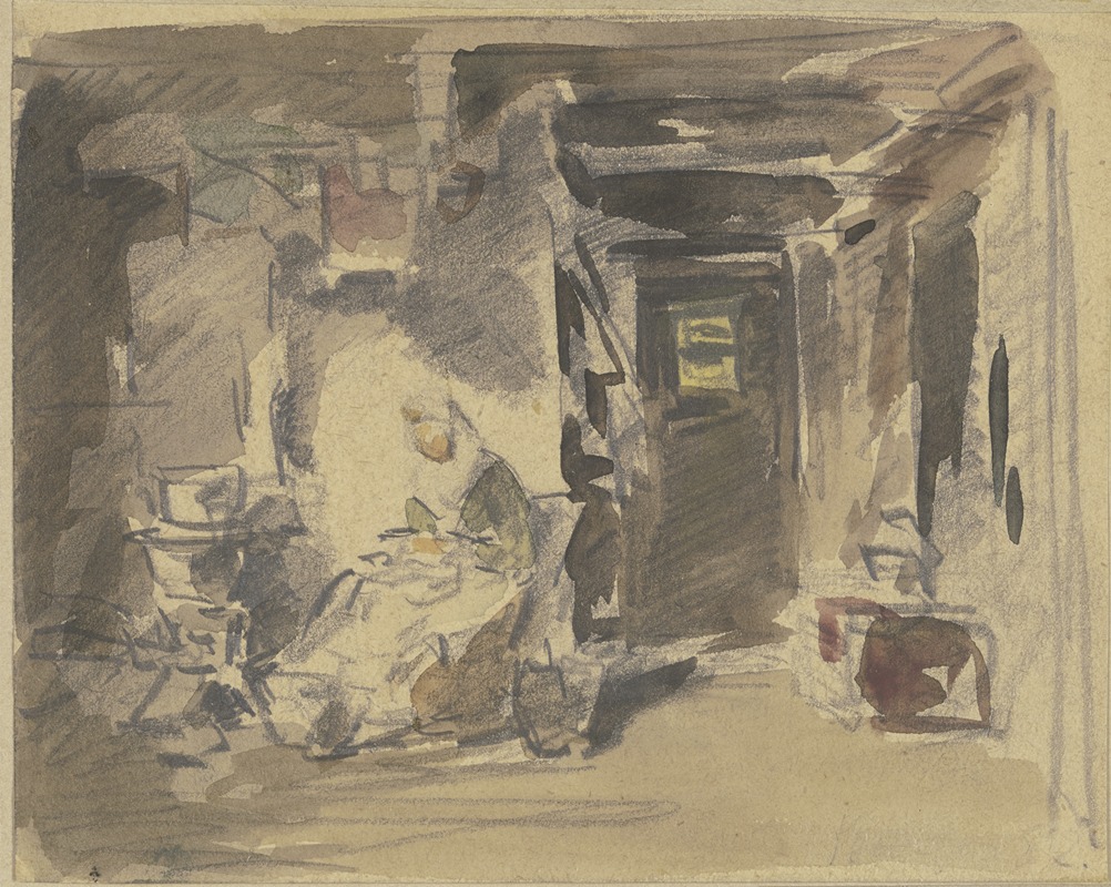 Woman in the room — Anton Burger