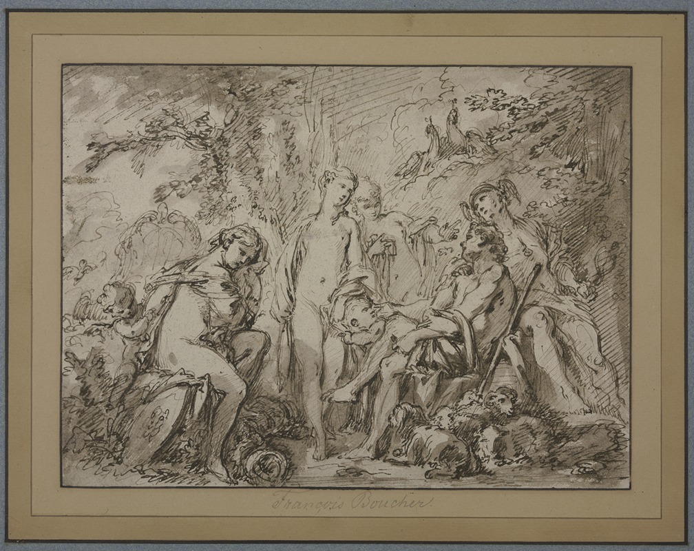 The Judgment of Paris by Франсуа Буше — digital art print download