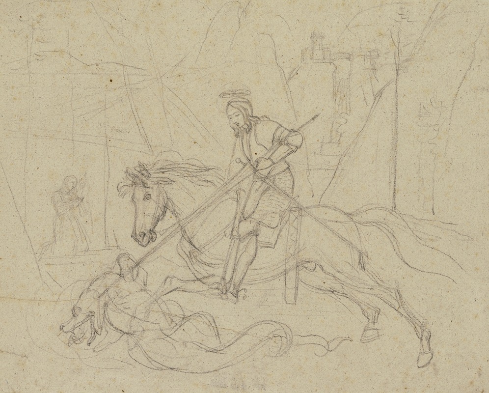 Der Heilige Georg, den Drachen tötend — Franz Pforr