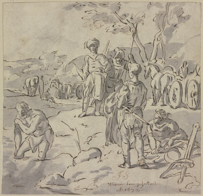 The baptism of the eunuch — Franz Werner Tamm
