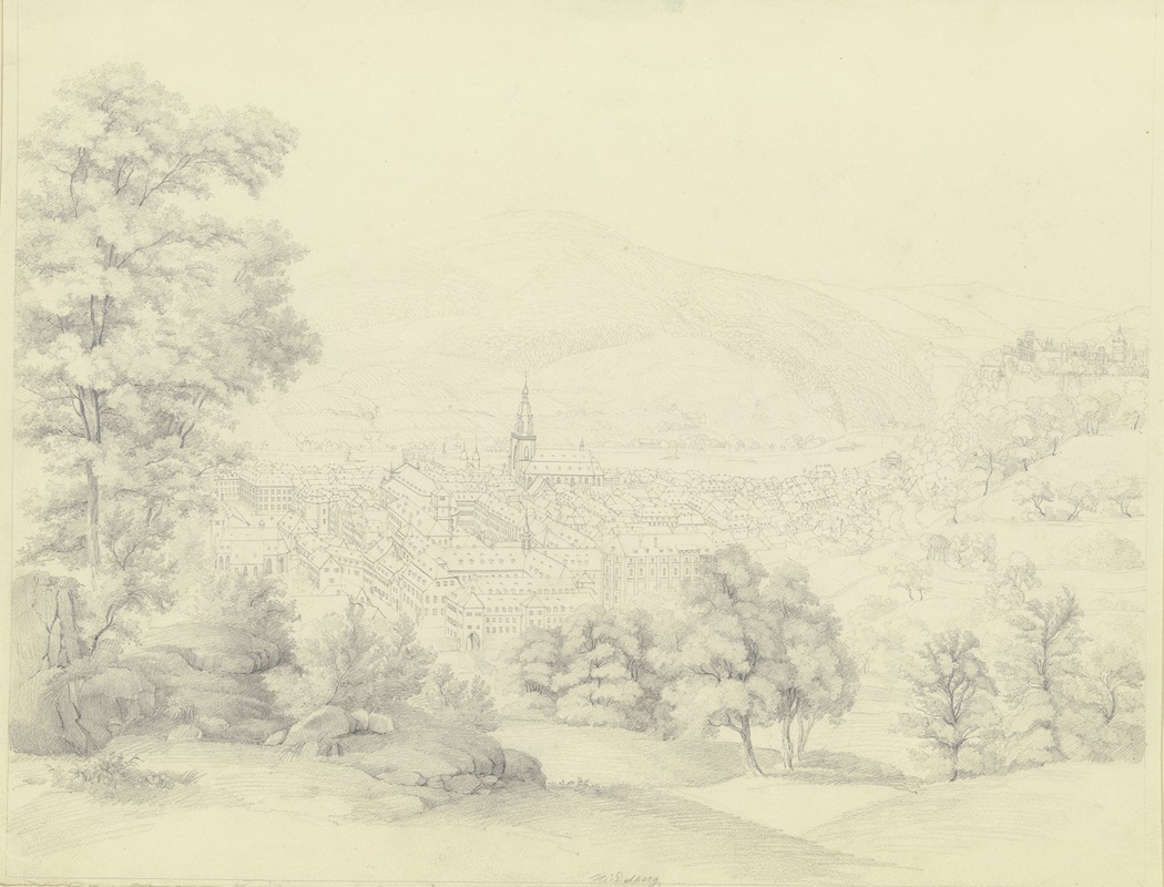 View of Heidelberg — Friedrich Joseph Ehemant