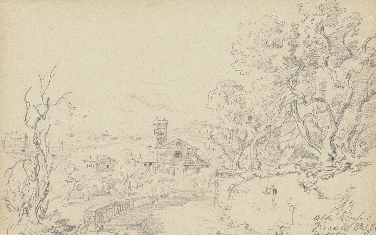 Old church in Fiesole — Friedrich Metz
