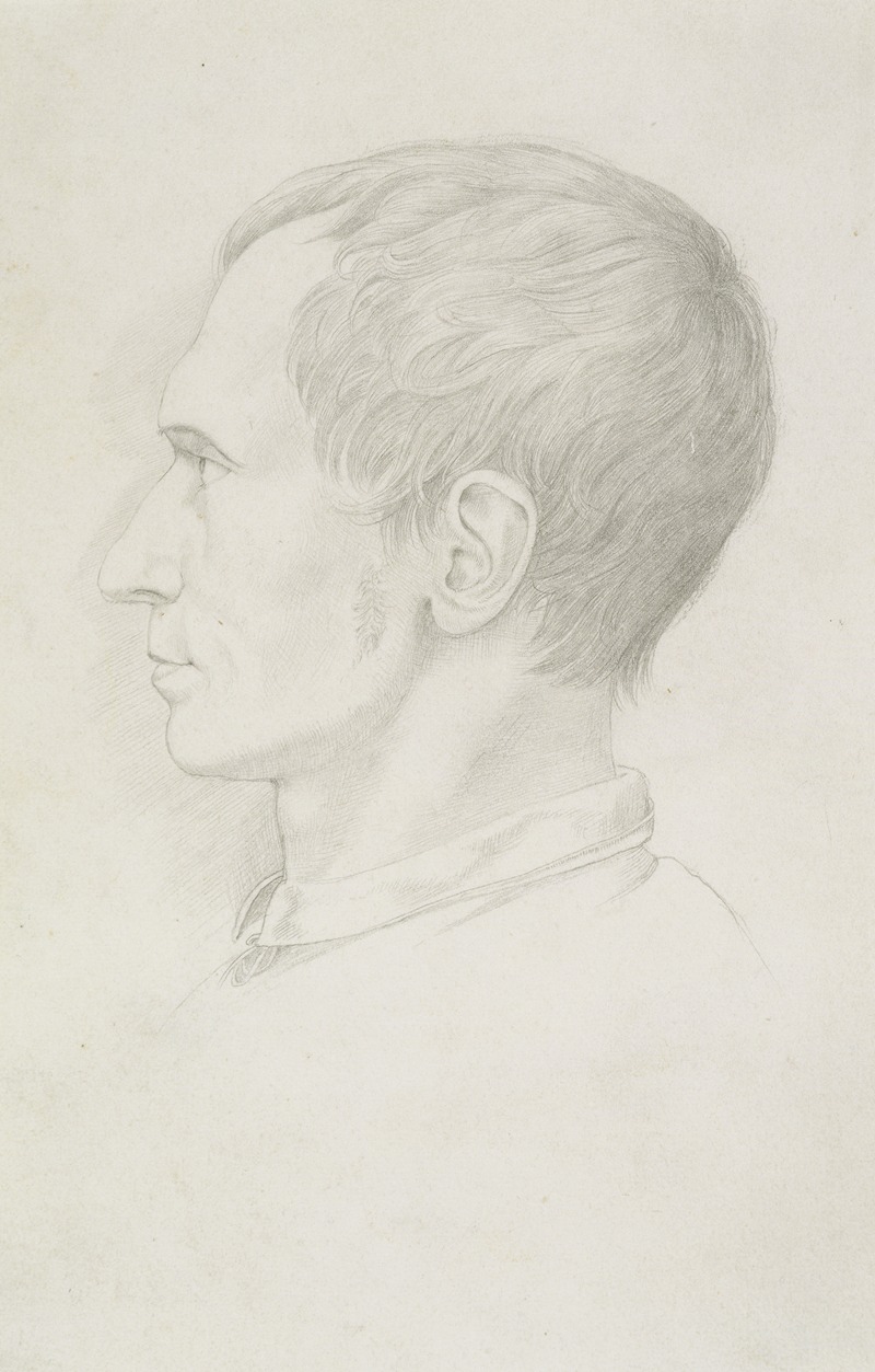 Portrait of Peter Cornelius by Фридрих фон Оливье, 1819 — digital art print download