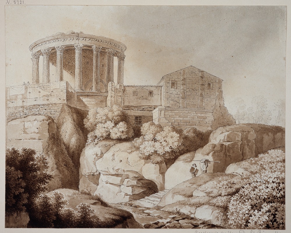Der sogenannte Sibyllentempel zu Tivoli — Friedrich Wilhelm Gmelin