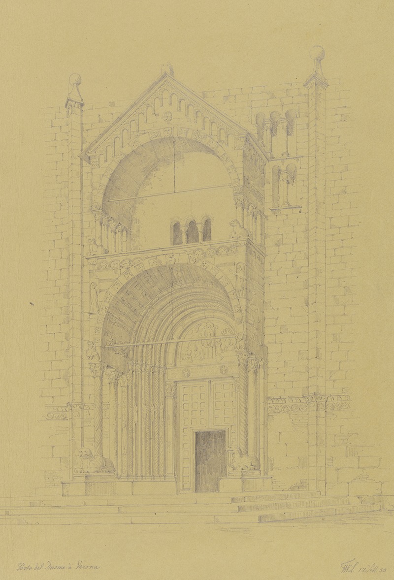 Protiro des Domes S. Maria Assunta in Verona — Friedrich Wilhelm Ludwig
