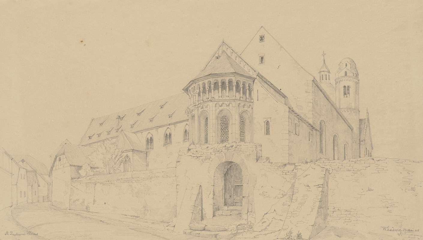 St Paul's church in Worms — Friedrich Wilhelm Ludwig