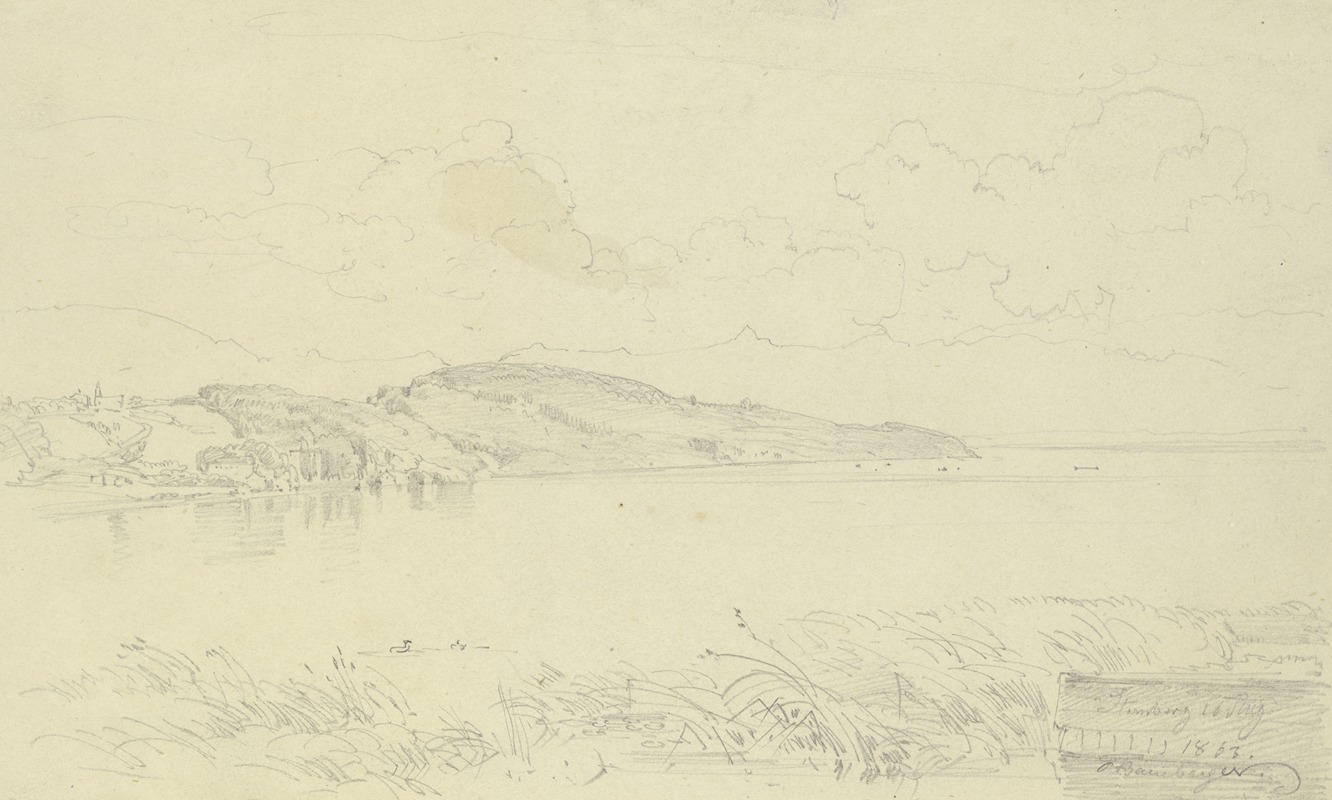 Lake Starnberg by Фриц Бамбергер, 1863 — digital art print download