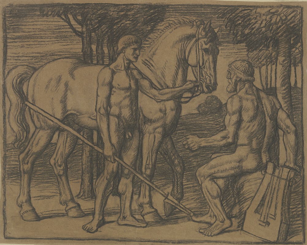 Homer und griechischer Jüngling — Фриц Бёле