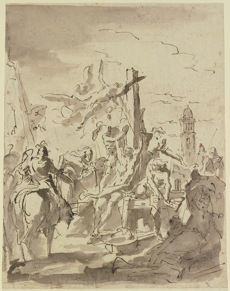 Martyrdom of a saint — Gaspare Diziani