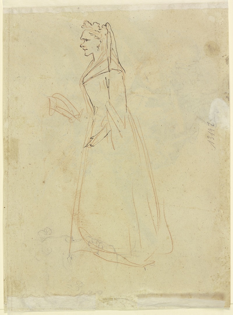 Young woman, female head — Gaspare Diziani