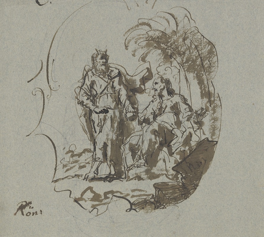 The Temptation of Christ — Georg Anton Urlaub