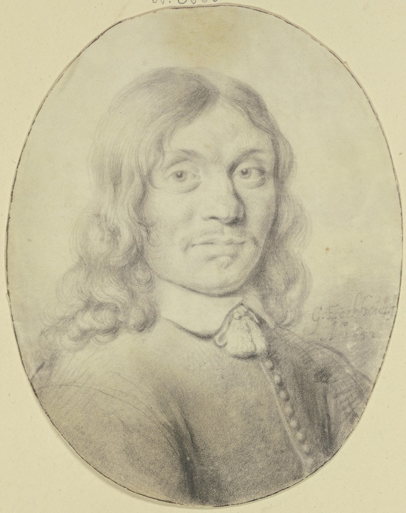 Ein Mann mit langem Haar und schwachem Barte, nach rechts gewendet — Gerbrand van den Eeckhout