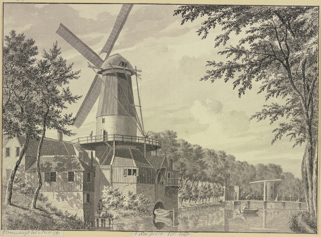 d'Koe poort tot Delft by Геррит Торенбург, 1761 — digital art print download