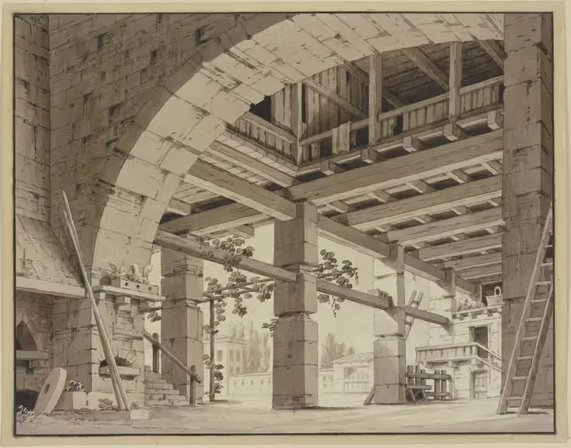 Аркадный зал с виноградной беседкой by Джорджио Фуэнтес — digital art print download