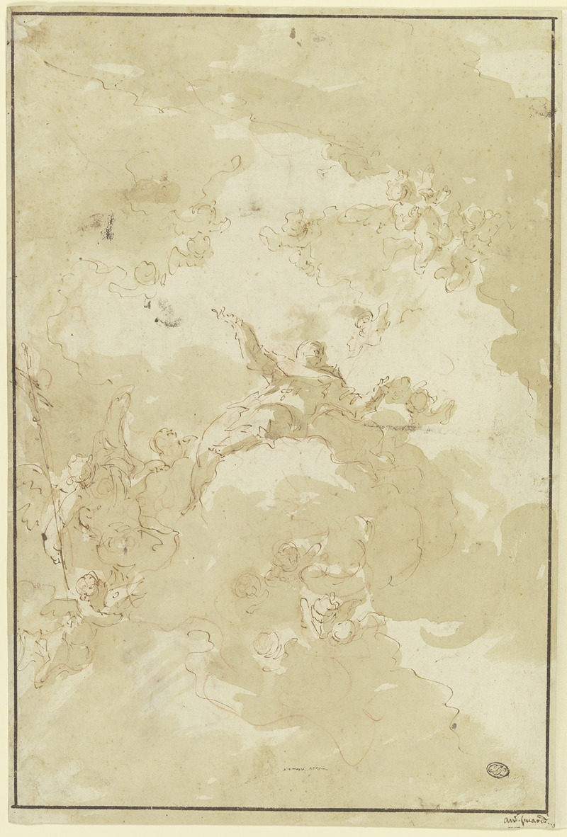 Apotheosis of a saint — Giovanni Antonio Guardi