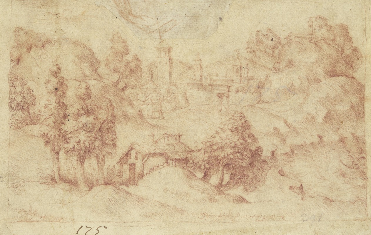 Landschaft mit Stadtansicht by Giovanni Battista Cima da Conegliano — digital art print download