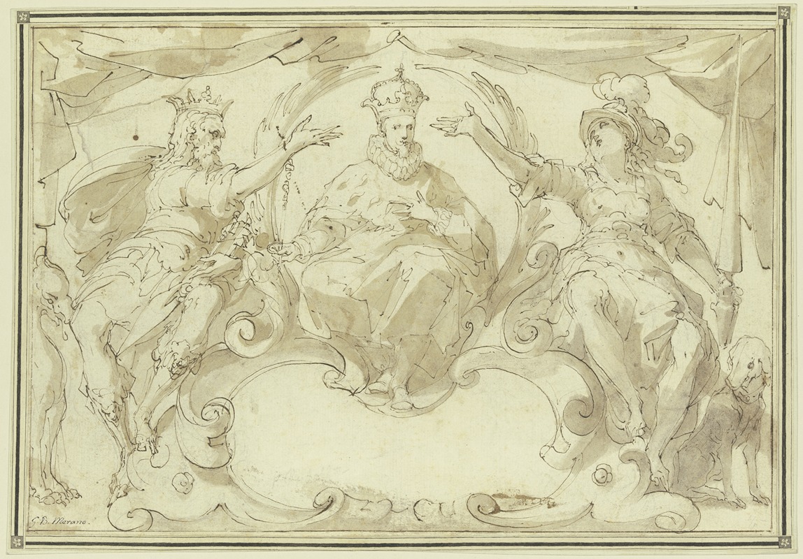 Apotheosis of an emperor — Giovanni Battista Merano