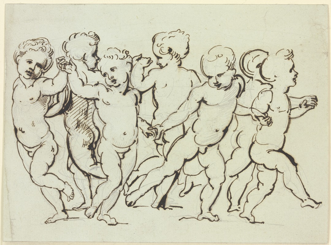 Dance of the cupids by Giuseppe Bossi — digital art print download