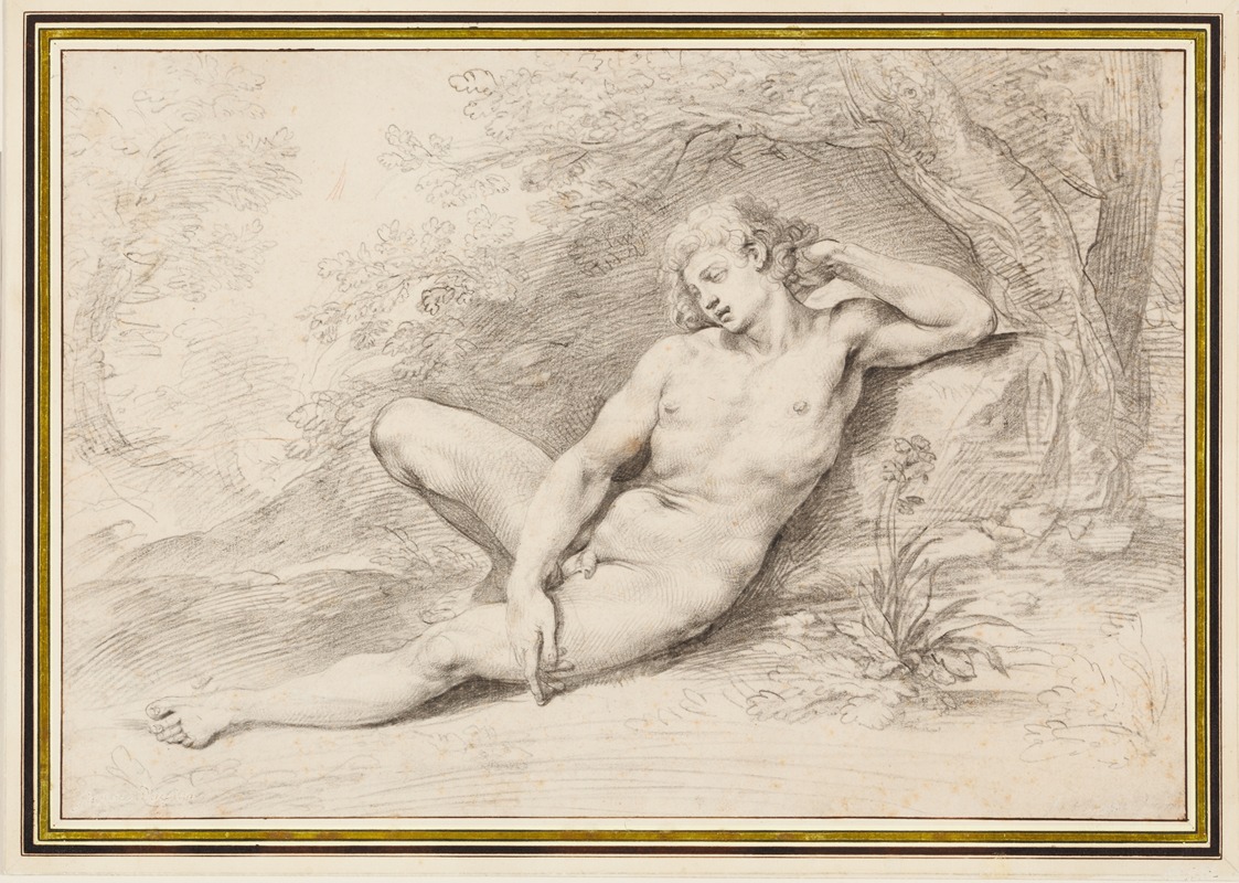 Narziss in eine Blume verwandelt — Giuseppe Cesari